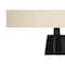 Homeroots 27" Black Geometric Table Lamp With Beige Drum Shade 545864 - alternate 3
