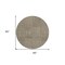 Homeroots 8' Brown And Beige Round Geometric Washable Indoor Outdoor Area Rug 596910 - alternate 3