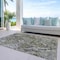 Homeroots 9' X 12' Brown Beige And Tan Abstract Washable Indoor Outdoor Area Rug 588454 - alternate 4