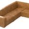 Homeroots 144in Sienna Leather Modular Wood Sofa 641867 - alternate 4