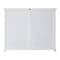 Homeroots 52in White Wood and Glass Two Level Storage Cabinet 397841 - alternate 2