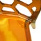 Leisuremod Modern Dynamic Dining Chair, Transparent Orange, 4PK DC19TOR4 - alternate 4