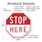 Signmission Stop Here, 18 Inch X 18 Inch, Plastic Sign OC-P-18-233 - alternate 5