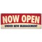 Signmission Now Open, 18 Inch, Banner B-30404 - alternate 1