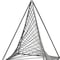 Homeroots Contemporary Gray Metal Triangular Decor Piece 392489 - alternate 4