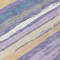 Homeroots 8' Purple Ivory And Beige Round Striped Washable Indoor Outdoor Area Rug 598922 - alternate 3