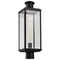Nuvo Luca, Outdoor Post Lantern, Sand Black Finish, Clear Beveled Glass 60/8513 - alternate 3