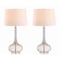 Jonathan Y Bette 28.5" Glass Teardrop LED Table Lamp, Smoke Gray, 2PK JYL1079D-SET2 - alternate 1
