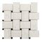 Apollo Tile 11x11 Bianco Carrara, Eastern Black Marble Polished Floor and Wall Mosaic Tile 4.2 sqft/case, 5PK APLKB88B07A - alternate 1