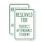 Signmission Reserved for Perfect Attendance Student, 12'' X 18'' 2 Signs, Heavy Gauge Aluminum, 2PK A-1218-2PACK-23183 - alternate 1