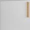 Homeroots Modern White And Natural Long Door TV Stand 389030 - alternate 5