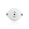 Leviton Midget Flanged Locking Receptacle, ML3-15R, 15 A, 125/250V AC, Single Phase, 3 Pole, Flush Mount ML3-PER - alternate 1