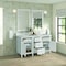 James Martin Vanities Lorelai 60'' D Vanity, Bright White w/ Victorian Sil Silestone Top w/FreePower Wireless Charger 424-V60D-BW-FVSL - alternate 6