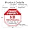 Signmission Private Property No Trespassing Vio, 10 Inch X 10 Inch, Aluminum Metal Signs OC-A-10-167 - alternate 4