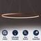 Jonathan Y Brice 35" Modern Contemporary Metal Round Dimmable Integrated LED Pendant, Orange JYL7220G - alternate 8