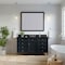 James Martin Vanities Brittany 60" Single Vanity, Black Onyx, w/ 3 CM Phantome Eclos Top 650-V60S-BKO-3PHT - alternate 4