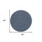Homeroots 8' Navy Blue And Ivory Round Geometric Indoor Outdoor Area Rug 552322 - alternate 5