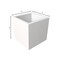 Leisuremod Fern Fiberstone & MGO Clay Square Fern Planter - Weather Resistant, Indoor/Outdoor with Drainage FLP9W - alternate 2