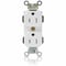 Leviton Straight Blade Receptacle, 5-15R, 15 A, 125V AC, Self-Grounded MT562-SW - alternate 1