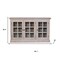 Homeroots 35in Light Gray and Clear Distressed Solid Wood Accent Cabinet With Three Doors 654291 - alternate 6