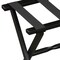 Homeroots Hotel Black Finish Wood Folding Luggage Rack With Black Straps 383079 - alternate 4