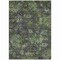 Homeroots 8' X 10' Green Charcoal And Black Floral Washable Indoor Outdoor Area Rug 604147 - alternate 4