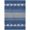 Homeroots 3' X 5' Navy Blue Ivory And Beige Southwestern Washable Indoor Outdoor Area Rug 613927 - alternate 5