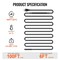 Vevor Self-Regulating Pipe Heating Cable 100FT 5W/FT Heat Tape for Pipes Roof ETR series (5W/FT) - alternate 4