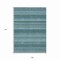 Homeroots 9' X 12' Teal Blue And Aqua Striped Washable Indoor Outdoor Area Rug 610616 - alternate 4
