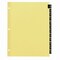 Office Essentials Preprinted Black Leather Tab Dividers, 12-Tab, Jan. to Dec., 11 x 8.5, Buff, 1 Set 11484 - alternate 3