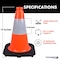 Traffic Kontrol 12in Traffic Safety Cone, 1.7Lbs, Orange, 4in Hi Intensity Reflective Collar, Bulk Pallet, 393PK TKTC-12-1.7-OR-1C-393 - alternate 3