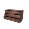 Homeroots 57" Brown Carved Abstract Solid Wood Six Drawer Dresser 661221 - alternate 5