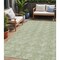 Homeroots 5' X 8' Green And Ivory Geometric Washable Indoor Outdoor Area Rug 594990 - alternate 1