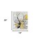Homeroots 20" Modern Yellow and Black Flower in Bloom Canvas Wall Art 398993 - alternate 2