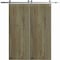 Sartodoors Modern Double Barn Door 64 x 84 inches, BASIC 3001 Antique Oak, 13FT Silver Rail Track Set, Solid BASIC3001DB-S-OANTI-6484 - alternate 1
