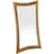 Homeroots 35" Brown Abstract Wood Framed Bathroom Vanity Mirror 376660 - alternate 1