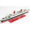 Homeroots 9" Black and Red Solid Wood Hand Painted SS United States 1952 Model Boat 401895 - alternate 3