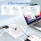 Jouleloom Power Strip Surge Protector w/ 11 Outlets, 4 USB and 2 USB C Ports, 5 Ft Extension Cord, 2PK SOPOWERSTRIP17WHTX2 - alternate 2