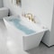 Anzzi Freestanding Tub, 59 in L, 30.31 in W, Brushed Gold, Acrylic, Center FTAZ11459-473BG - alternate 4