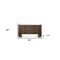 Homeroots 55" Walnut Marble Solid And Manufactured Wood Three Drawer Dresser 490816 - alternate 3
