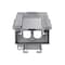 Hubbell Taymac EXTRA DUTY Series Electrical Box Cover, 3-1/2 in L, 5.12 in W, 1-Gang, Aluminum/Metal, Gray MX3300 - alternate 2