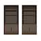 Manhattan Comfort Rivington 40in Bookcase Cabinet in Walnut - Set of 2 2-BC006-BR - alternate 3