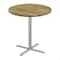 Correll Round Cafe Table, 30 in W, 30 in L, 42 in H, Particleboard Top, Colonial Hickory SXB30R-53-98-53 - alternate 1