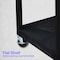 Luxor Utility Cart with Lipped Plastic Shelves, Polyethylene, 300 lb Load Capacity, 2 Shelves, 24 in L HE32-B - alternate 5