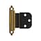 Amerock 3/8in 10 mm Inset Self-Closing, Face Mount Antique Brass Hinge - 1 Pair BPR7628AE - alternate 1