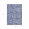 Homeroots 9' X 12' Blue And Ivory Abstract Washable Indoor Outdoor Area Rug 615444 - alternate 6