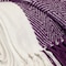Homeroots Purple Woven Cotton Throw Blanket 478680 - alternate 3