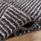 World Rug Gallery Minimal Stripe Geometric Shag Runner Rug 2 ft 3 in x 12 ft Anthracite WR130ANTHRACITE2X12 - alternate 1