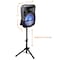 Trexonic Combination 12 Inch Portable Speaker and Tripod Stand with Reactive Lights TRX-12D - alternate 4