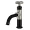 Kingston Brass One-Handle 1-Hole Bathroom Faucet with Knurled Handle and Push Pop-Up Drain KS2828RKX - alternate 1